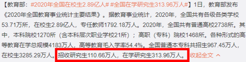 2021研究生扩招 2021研究生扩招最新消息