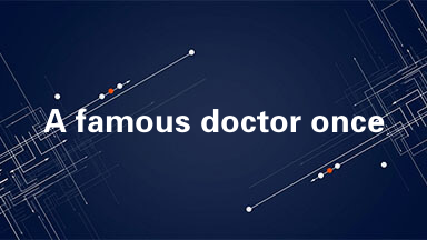 A famous doctor once received a little