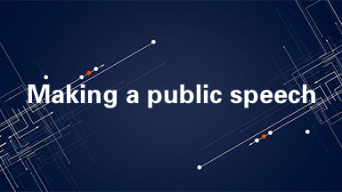 Making a public speech is the thing that