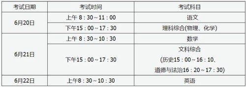 2021山西中考时间确定 2021山西中考时间表安排