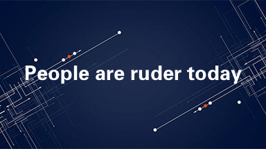 People are ruder today because they are