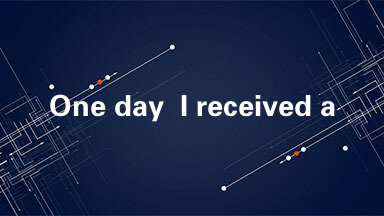 One day  I received a call from a colleague