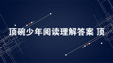 顶碗少年阅读理解答案 顶碗少年课文原文